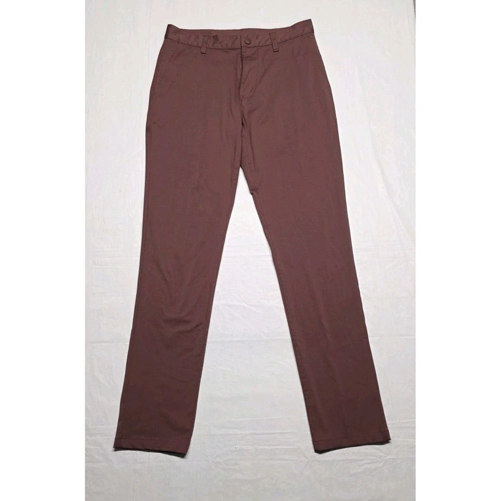 Rhone Pants Men 30 Burgundy Commuter Performance 5 Pocket Chino Casual 30x32